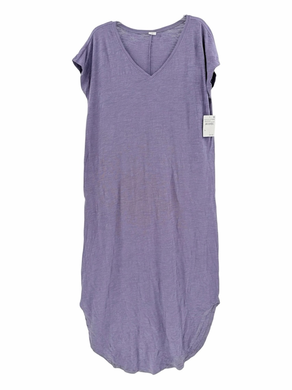 Melrose and Market NWT Small T-Shirt Dress Dusty Lavender Purple V-Neck Pockets
